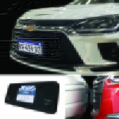 Protector frontal Antibump® Paragolpes y Patente Chevrolet Onix. XDM18mm