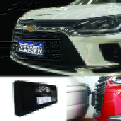 Protector frontal Antibump® Paragolpes y Patente Chevrolet Onix. XDM18mm