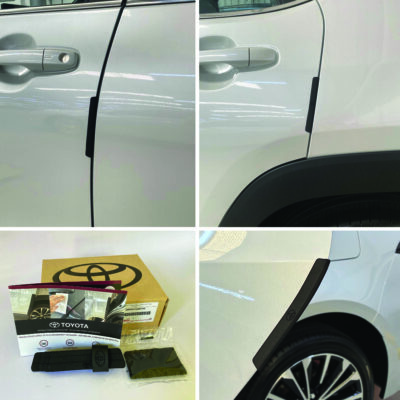 Juego 4 Protectores Cantos de Puerta Antibump para TOYOTA | Adhesivo TESA